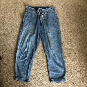 FREE PEOPLE “We the Free” Paper Bag Jeans